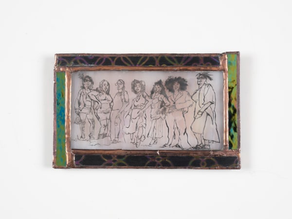 Kandy G Lopez Contour, 2025 Stained glass 3 x 5 in 7.6 x 12.7 cm