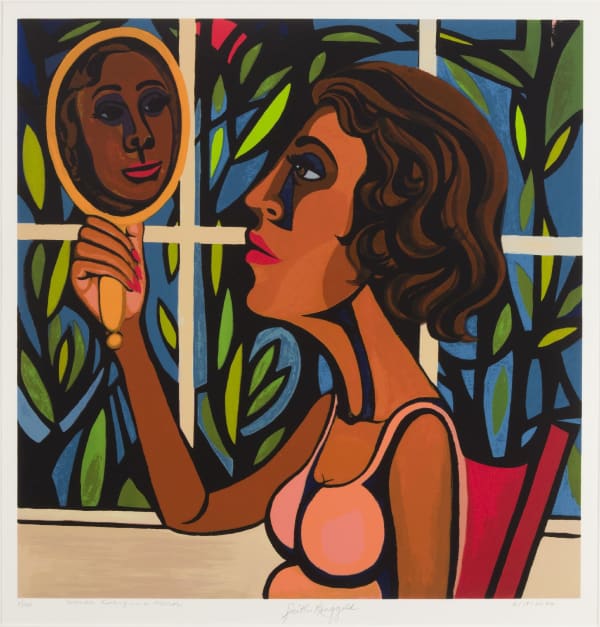 Faith Ringgold, Woman Looking in a Mirror 21/100, 2022