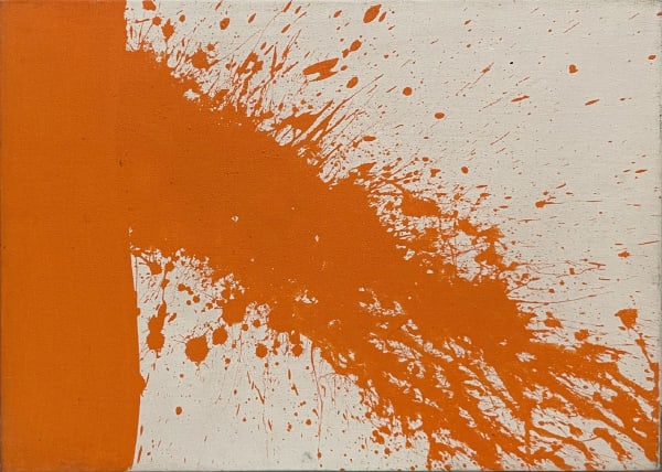 untitled (orange splatter on white), 2002