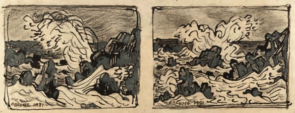 Study for Crashing Surf (A), 1981