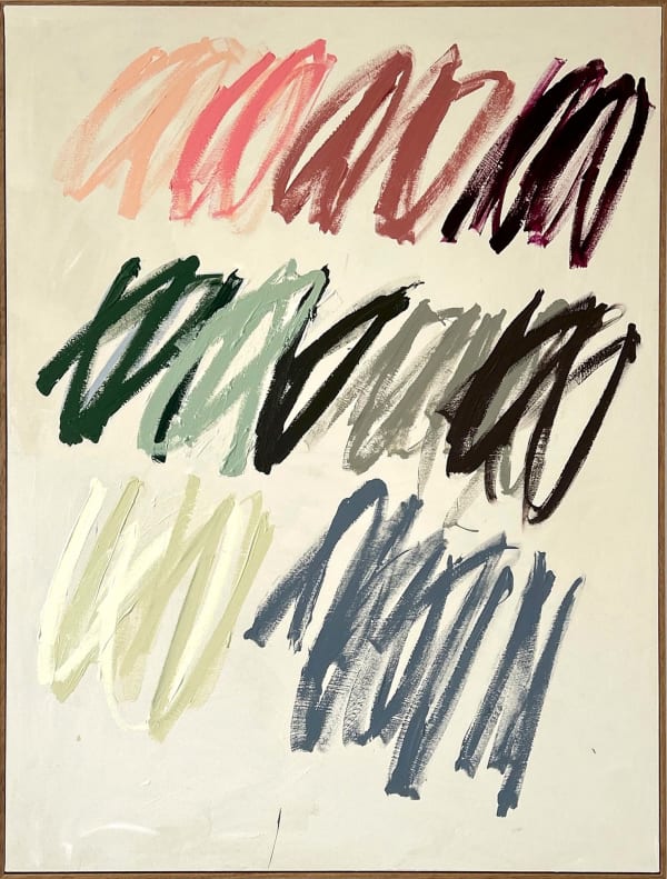 Christina Gschwantner Pistaccio Acrylic on Canvas 68" x 51"