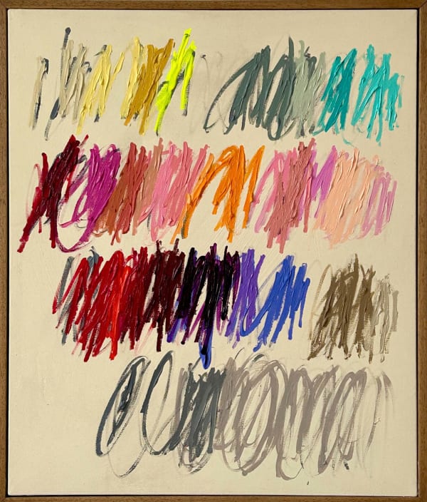 Christina Gschwantner Strollin' Acrylic on Canvas 25.5" x 21.5"