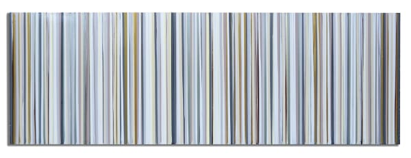 Michael Hoffman Golden Surf 2 Oil on Wood Panel 24" x 72"