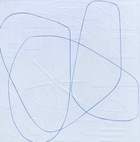Maura Segal, White Blue Study #6