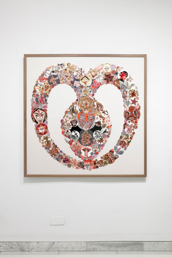 Marina Vargas, Máscara Ekuk. Símbolo de felicidad entre los Kwele, 2024