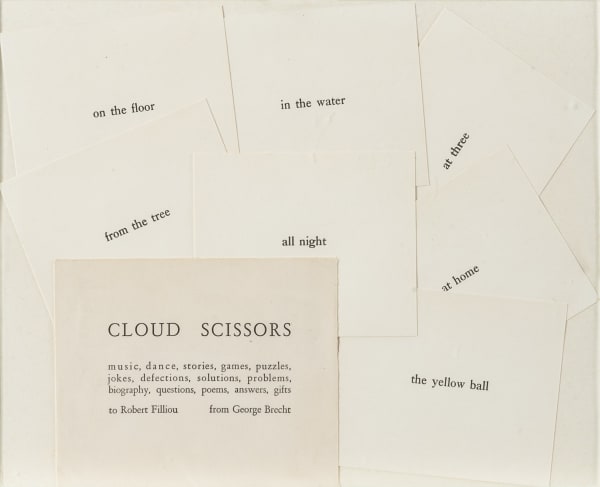 George Brecht, Cloud Scissors, 1964