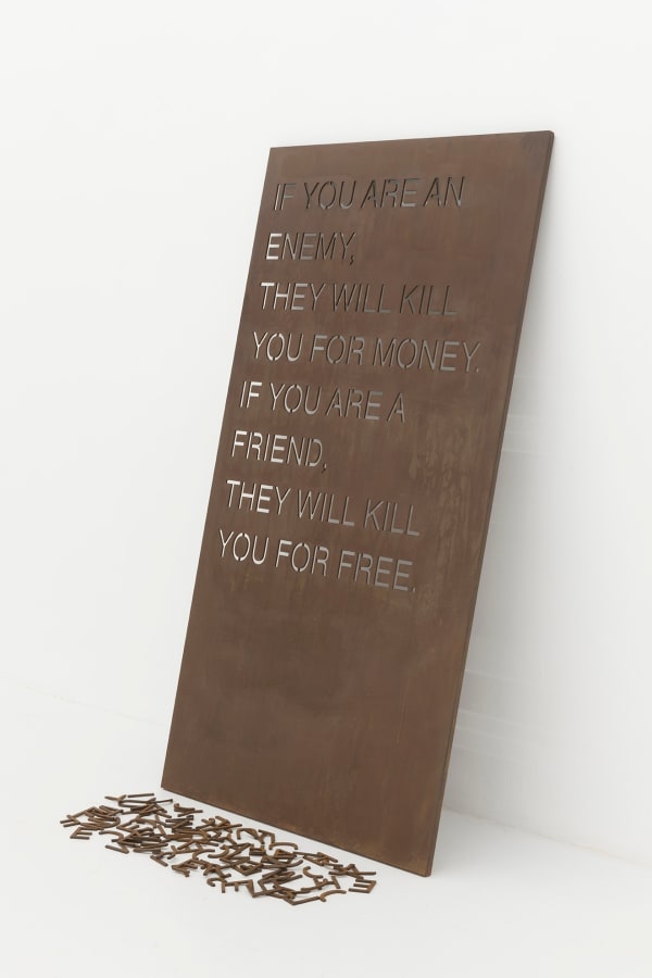 mounir fatmi, Coma Manifesto 04, 2021