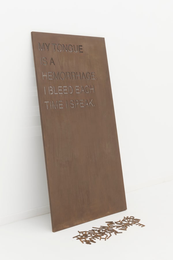 mounir fatmi, Coma Manifesto 01, 2021