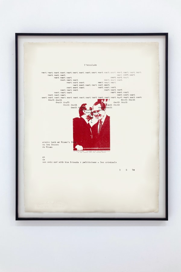 Henri Chopin, L'escalade, 1970-1973