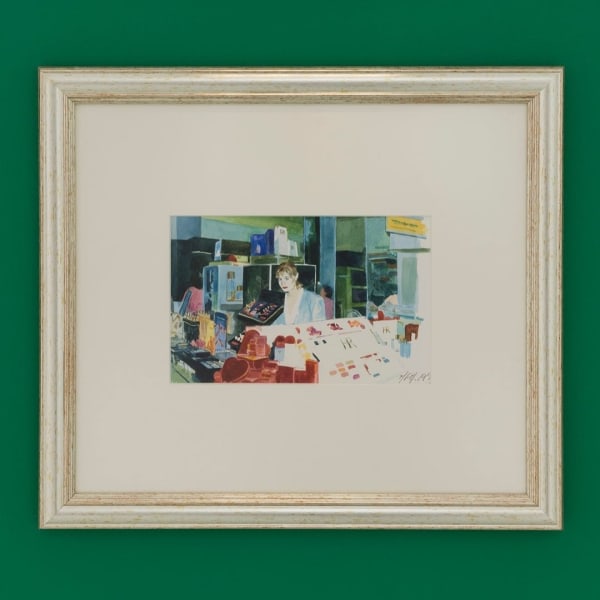 Margaret Harrison, Scents of Identity: Fenwicks store, London (3), 1993