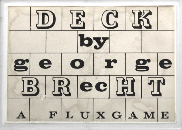 George Brecht, Deck. A FLUXGAME, 1966