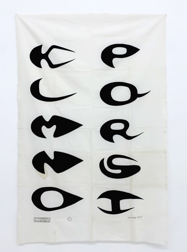 George Brecht, Experimental Enlargement: The Fluid Dynamics of the Alphabet (1969), 1988