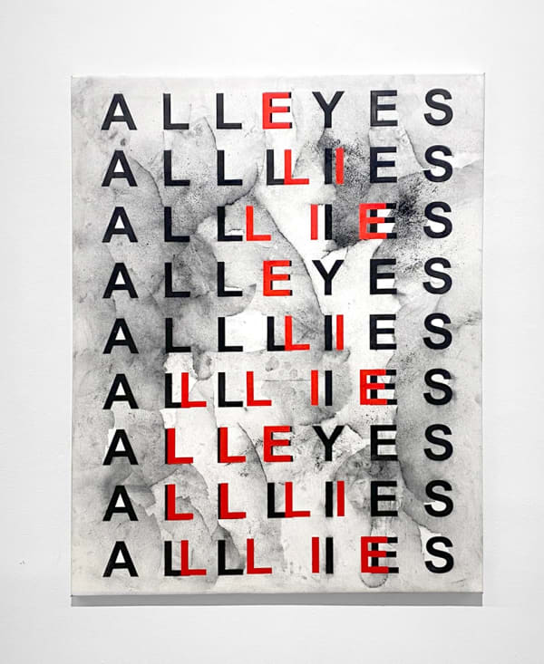 Kendell Geers, ALL EYES / ALLIES / ALL LIES, 2025