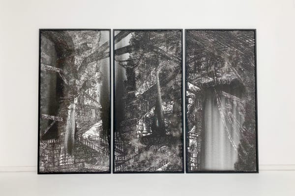 Nicolas Daubanes, Planche XIV: l’arche gothique en feu, 2022