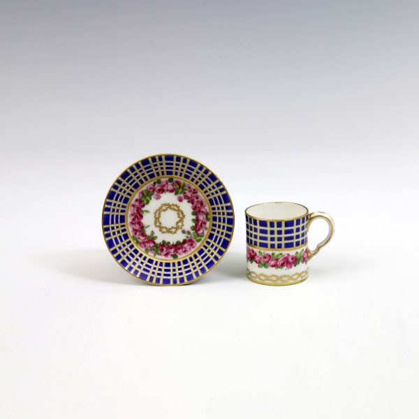 Sèvres Porcelain, A Sèvres Porcelain Cup and Saucer, 1780