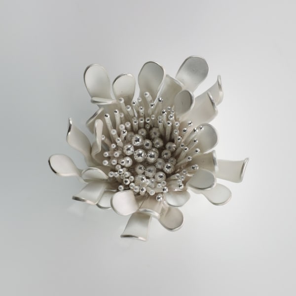 Junko Mori, Silver Organism, Super Mini Calendula, 2025