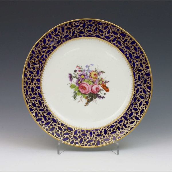 Sèvres Porcelain, Sèvres dessert plate made for Louis XVI, 1792