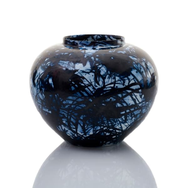 Felicity Aylieff, Blue & White Scribble Vase, 2016