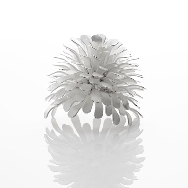 Junko Mori, Silver Organism, Pinecone, 2023