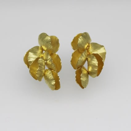 Kayo Saito, Large Blossom Earrings, 2018