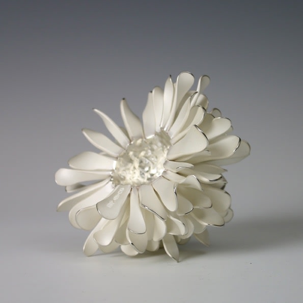 Junko Mori, A Silver Organism; Twisted Leaf, 2015