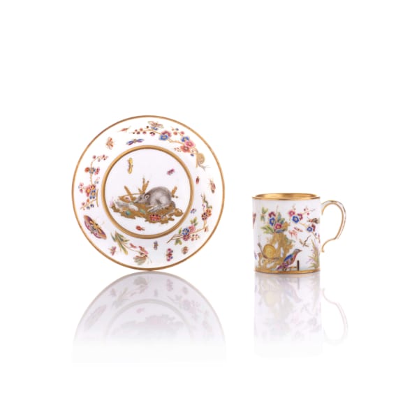 Sèvres Porcelain, A Sèvres Porcelain Cup & Saucer,, 1779