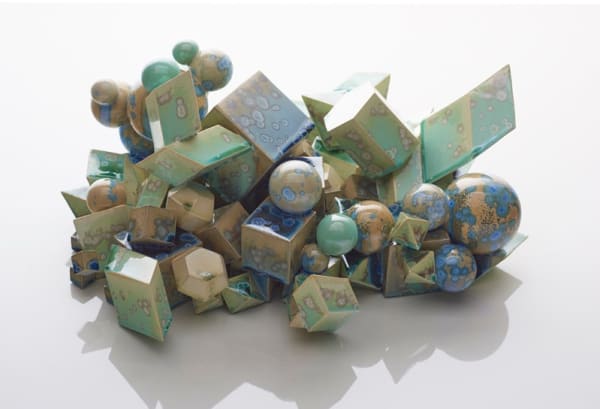 Kate Malone, Green Tumbling Magma Sculpture, 2016