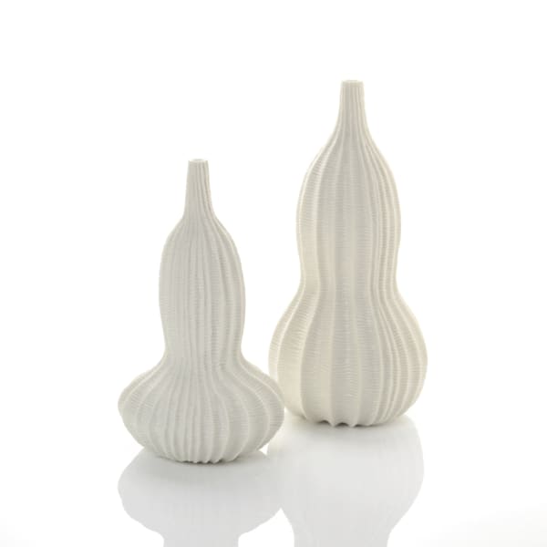 Andrew Wicks, Pair of Slim Gourd Vases, 2015