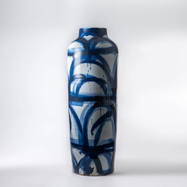 Felicity Aylieff, Landscape II - Blue & White Monumental Vase, 2014