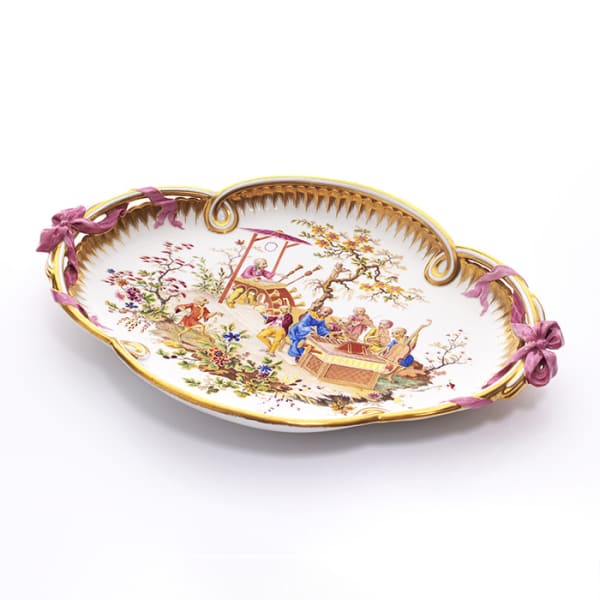 Sèvres Porcelain, An Outstanding French 18th Century Hard-Paste Sèvres Porcelain Tray, 1776