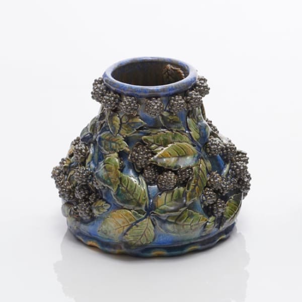Kate Malone, Blackberries on a Blue Sky Vase, 2019