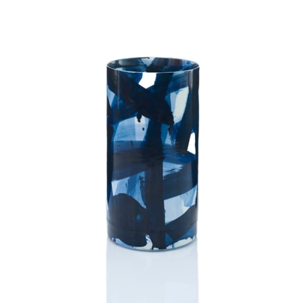 Felicity Aylieff, Blue & White Cylinder Vase, 2015