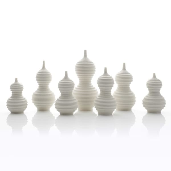 Andrew Wicks, Still Life of Seven Concentric Gourd Vases, 2022