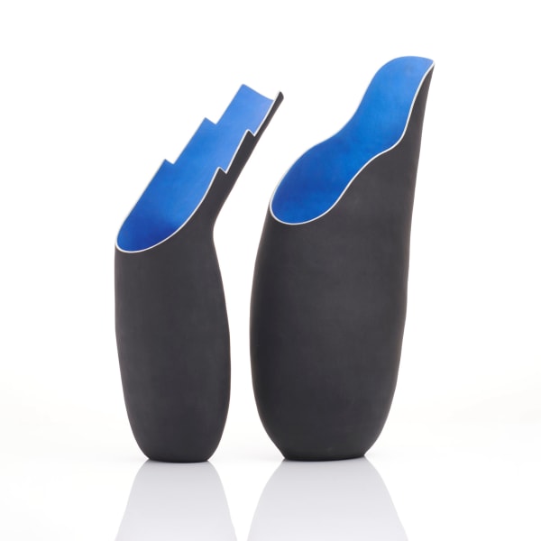 Elizabeth Fritsch, A Pair of Blown Away Spout Pots, 1999
