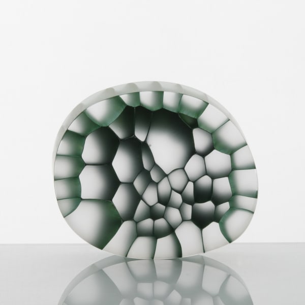 Trine Drivsholm, Botanical Structure (Oval Green/White), 2019