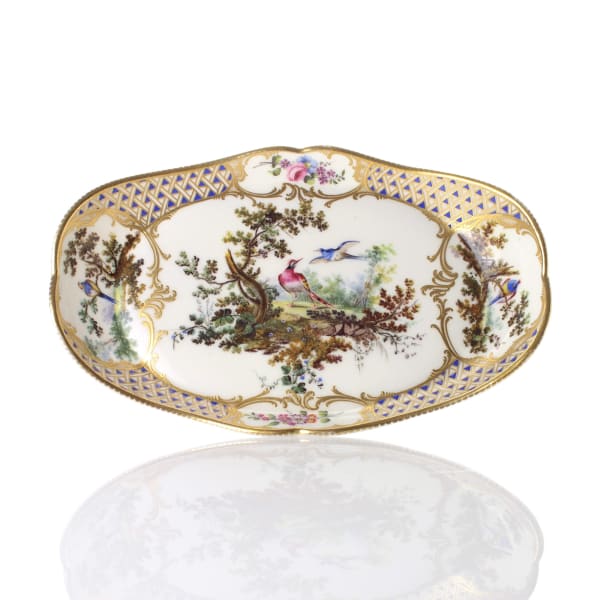 Sèvres Porcelain, A Soft-Paste Sèvres Porcelain Tray, 1760