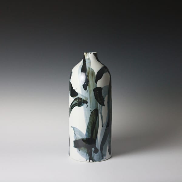 Felicity Aylieff, Ink Blue Tall Vase, 2011