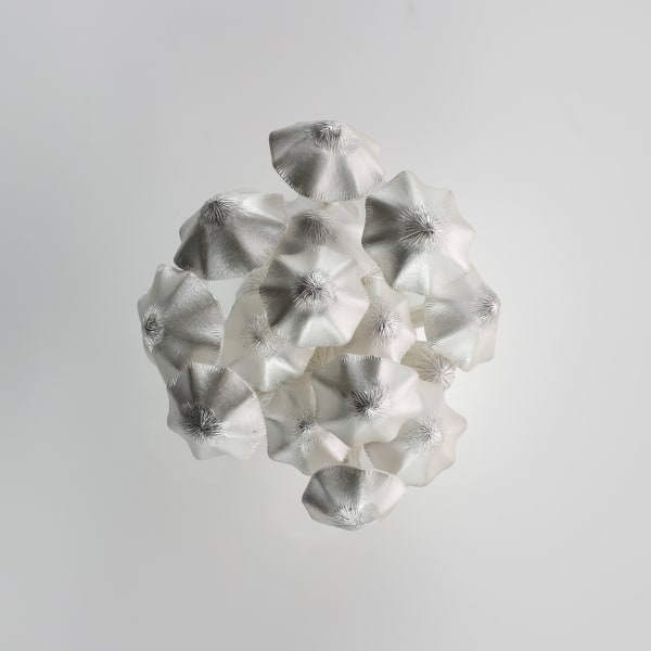 Junko Mori, Silver Organism, Super Mini Umbrella, 2025