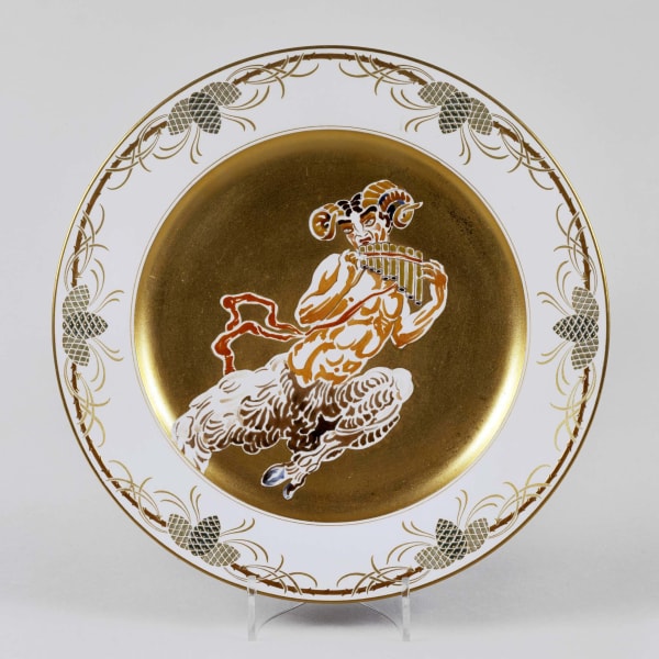 Sèvres Porcelain, A Sèvres Plate with a Ballets Russes Scene, 1913