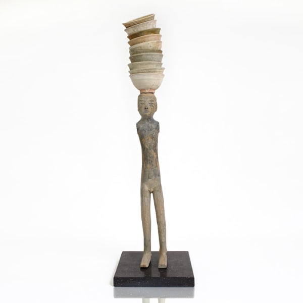 Bouke de Vries, Han Figure with Large Bowls, 2017