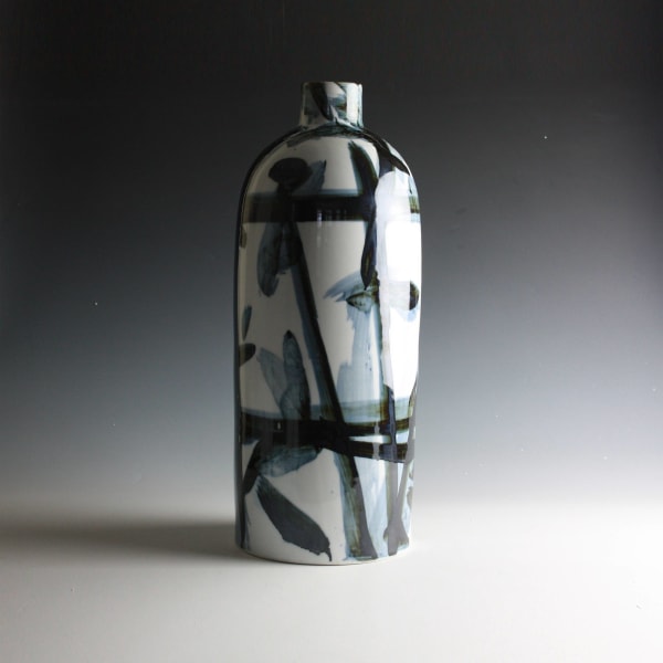 Felicity Aylieff, Ink Blue Tall Vase, 2011