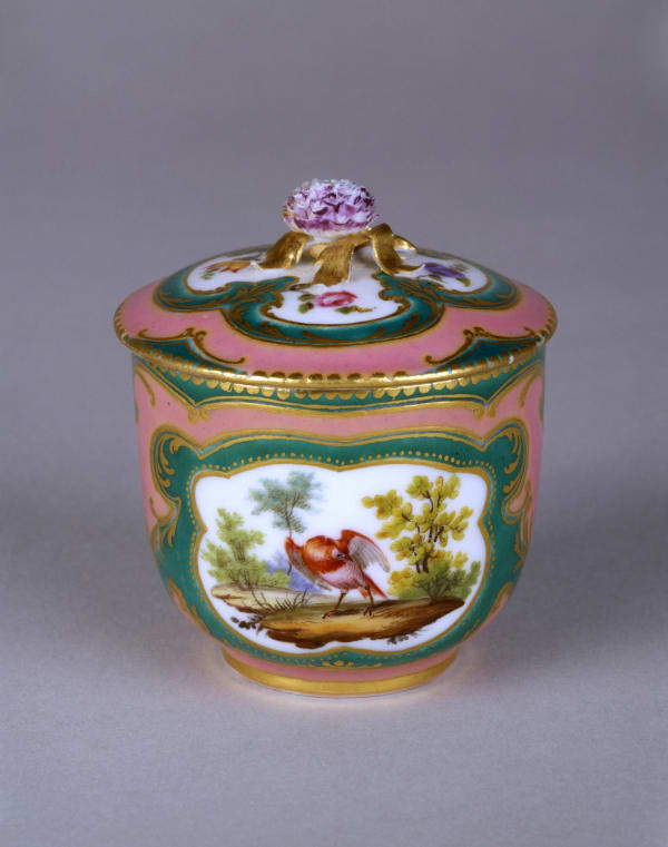 Sèvres Porcelain, A Sèvres Porcelain Sugar Bowl and Cover, circa 1760