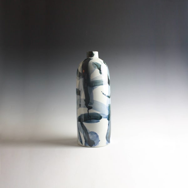 Felicity Aylieff, Ink Blue Tall Vase, 2011