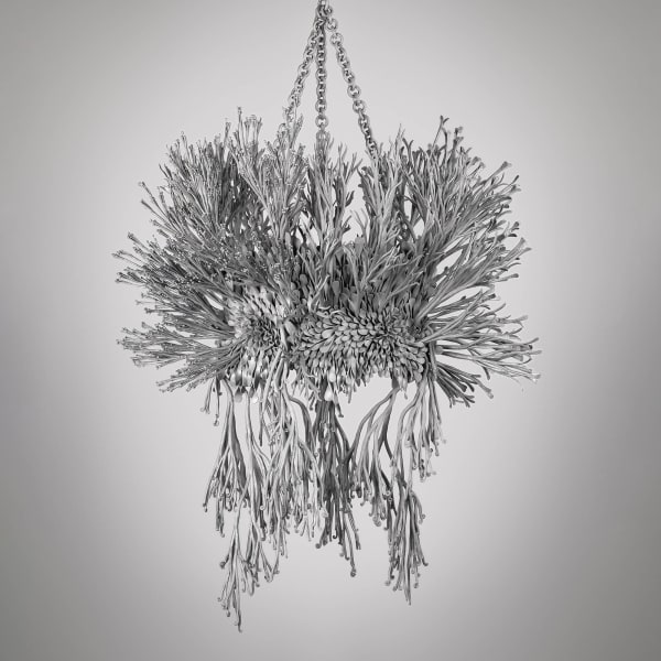 Junko Mori, Floating Chandelier; Spirea, 2024