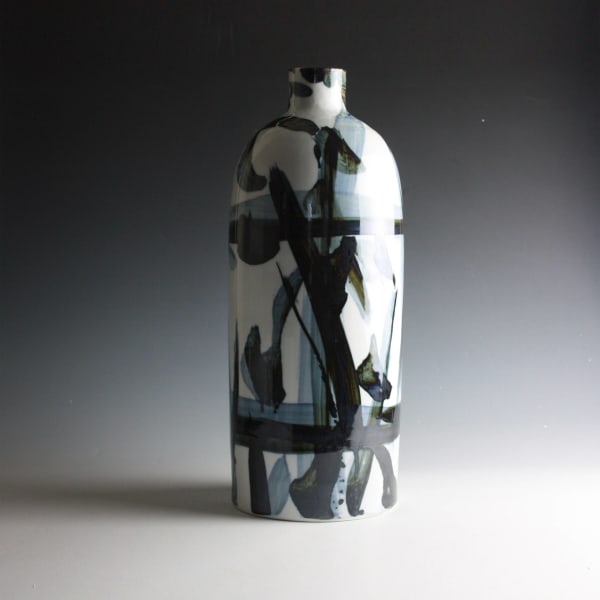 Felicity Aylieff, Ink Blue Tall Vase, 2011
