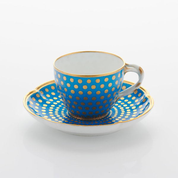 Sèvres Porcelain, A French 18th Century Sèvres Cup & Saucer, circa 1760