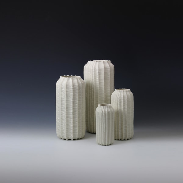 Andrew Wicks, Four Straight Sided Vases. 2015