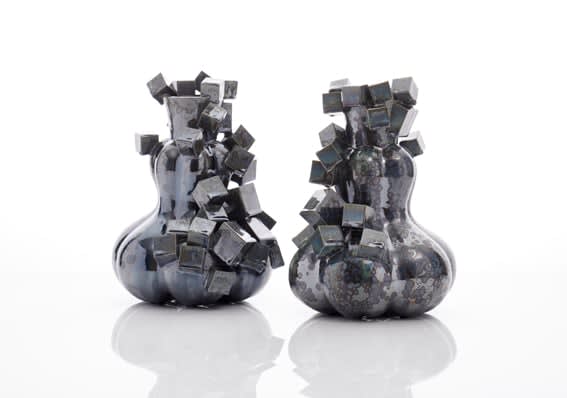 Kate Malone, A Pair of Magma Cube Gourds, 2021