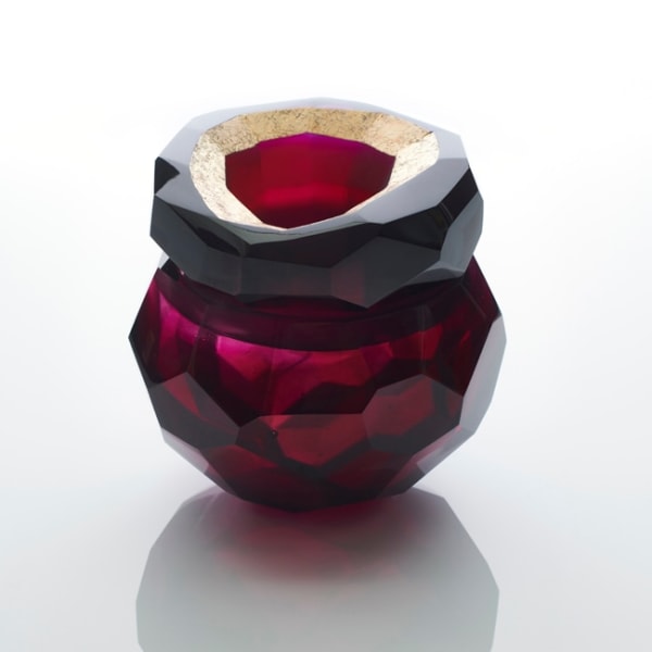 Angela Jarman, Plum Faceted Geode, 2018