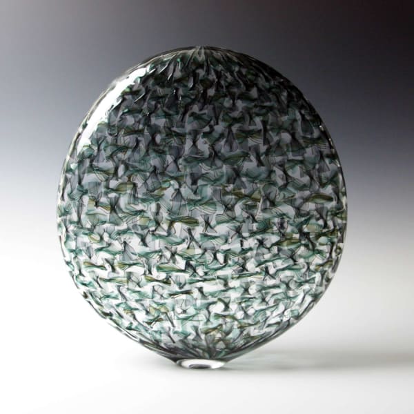 Tobias Møhl, Oval Grey Glassweaver Vessel, 2013